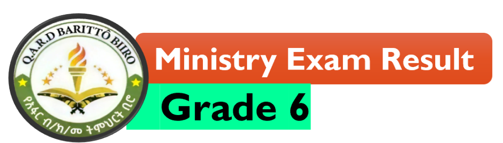 Afar Grade 6 Ministry Exam Result 2016/2024