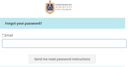 Ambo University forgotten your password reset-min