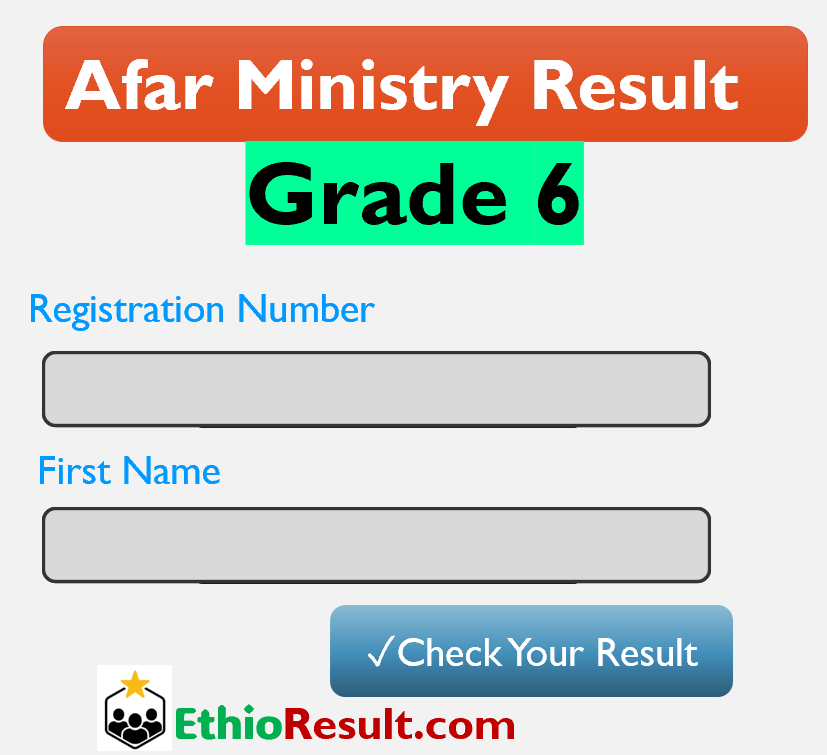 How to Check the Results Online Afar Grade 6 Ministry Exam Result 2016/2024